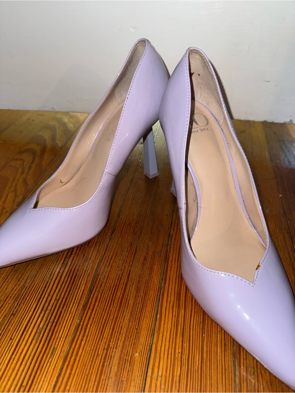 JLO Jennifer Lopez Lavender Patent Pointed Toe Heels Y2K 8.5